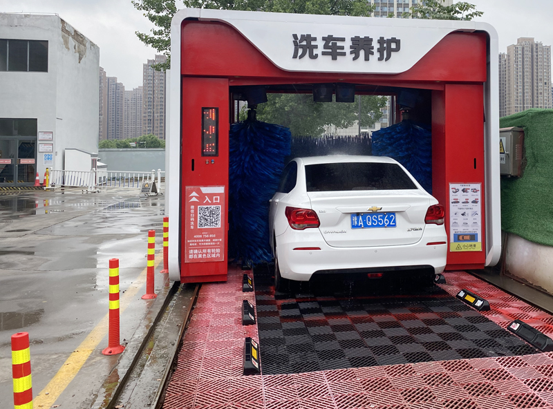 Automatic dump car washing machine