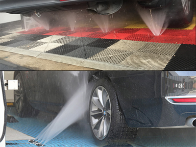 The cleaning effect of the car washer