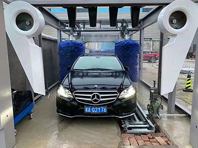 Q11 Automatic Tunnel Car Wash Price China 11 Brush With Foam Wax Rain And Air Dry Function