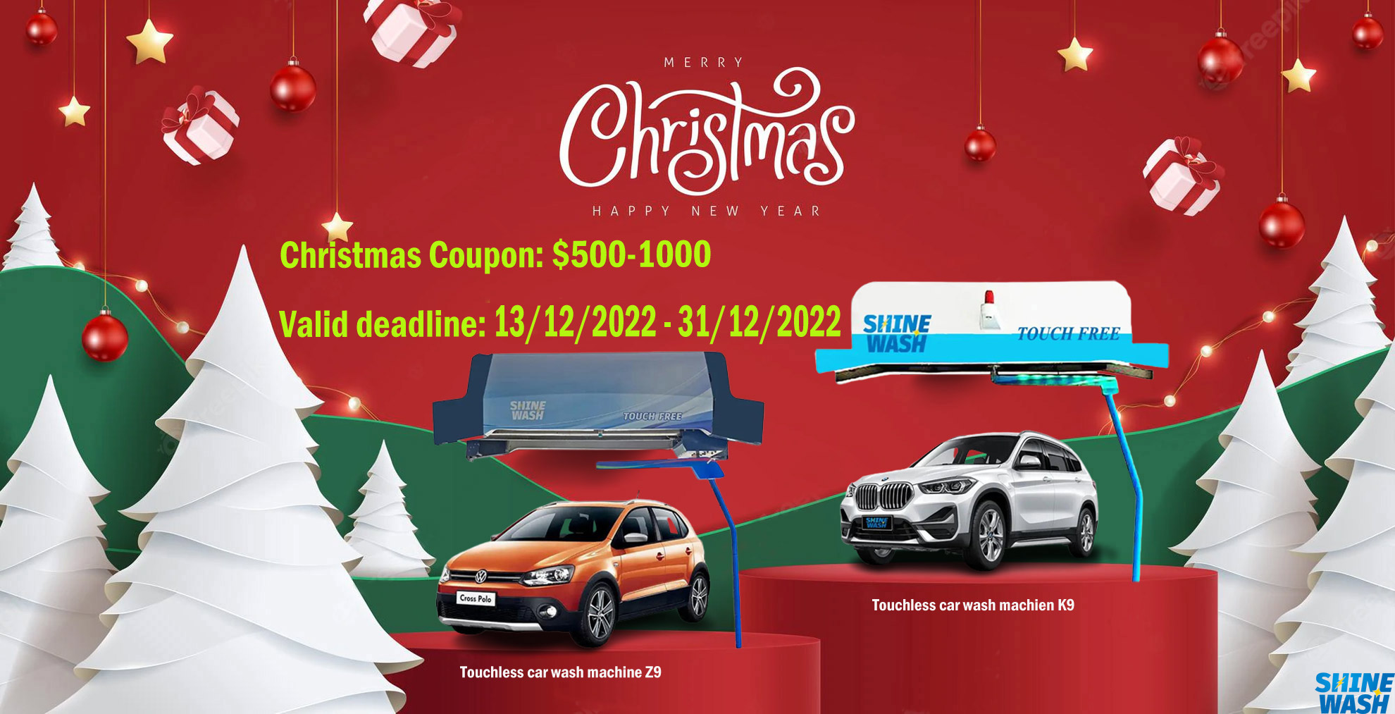 automatic car wash machine Christmas Coupon