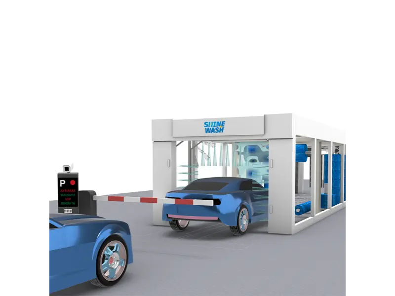 car washing machine entrance