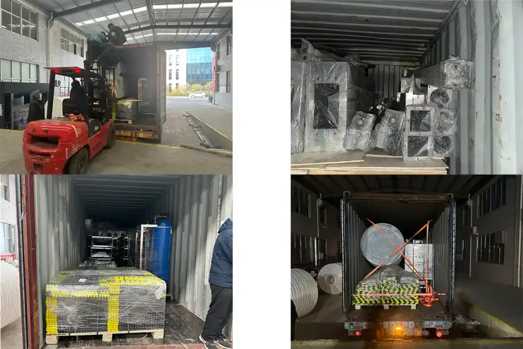 shipping photos of shinewash American long tunnel car wash machine customer