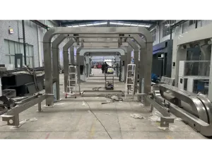 stainless steel frame of conveyor tunnel car wash system (6)