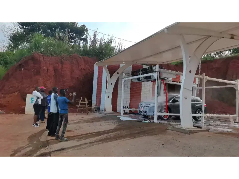 The First K6 Touchless Car Wash Machine in Cameroon Has Been Successfully Installed