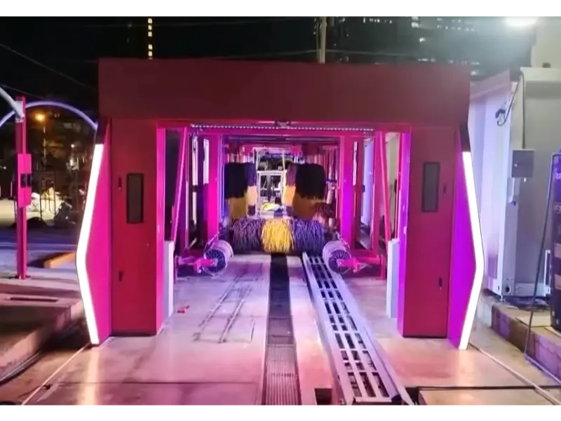 LED Lighting Effects for Thai Client's Custom Tunnel Car Wash Machine