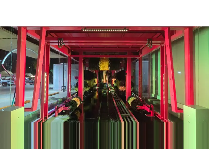 Thailand’s Customized Tunnel Car Wash System 4 Cars Washed Simultaneously with Full-Site Design