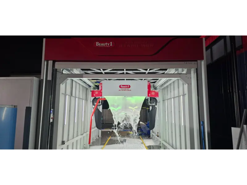 The Third K9 Touchless Car Wash Machine for the Japanese Client Is Currently Under Installation and Debugging