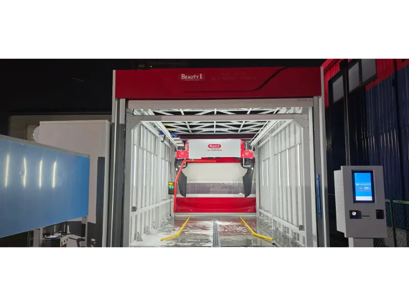 The Third K9 Touchless Car Wash Machine for the Japanese Client Is Currently Under Installation and Debugging