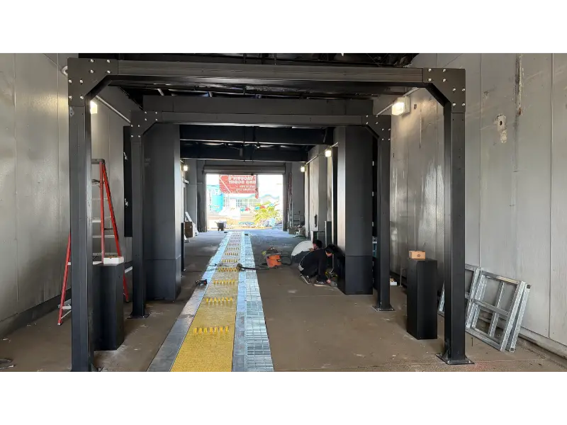 Second US Standard Customized Tunnel Car Wash Machine Under Installation in the United States