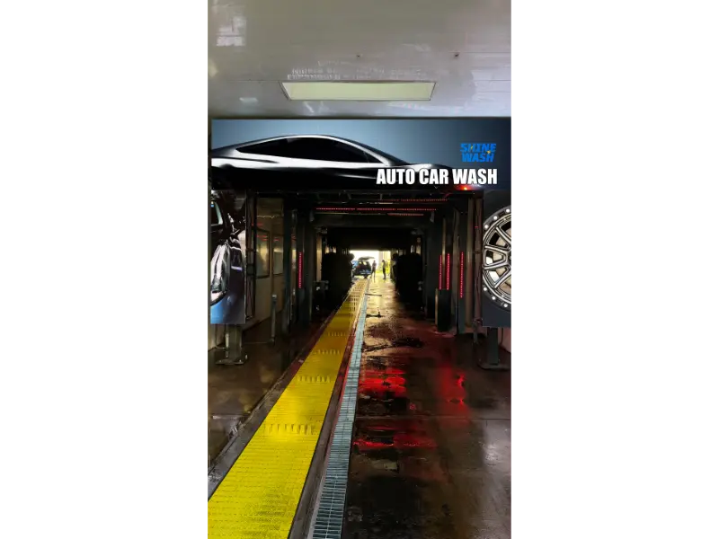 US Standard Customized Tunnel Car Wash Machine Under Installation in the United States