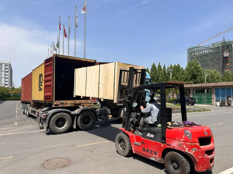 Two K9 Touchless Car Wash Machines Shipped to El Salvador with Complete Housing Structure