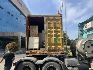 Two K9 Touchless Car Wash Machines Shipped to El Salvador with Complete Housing Structure