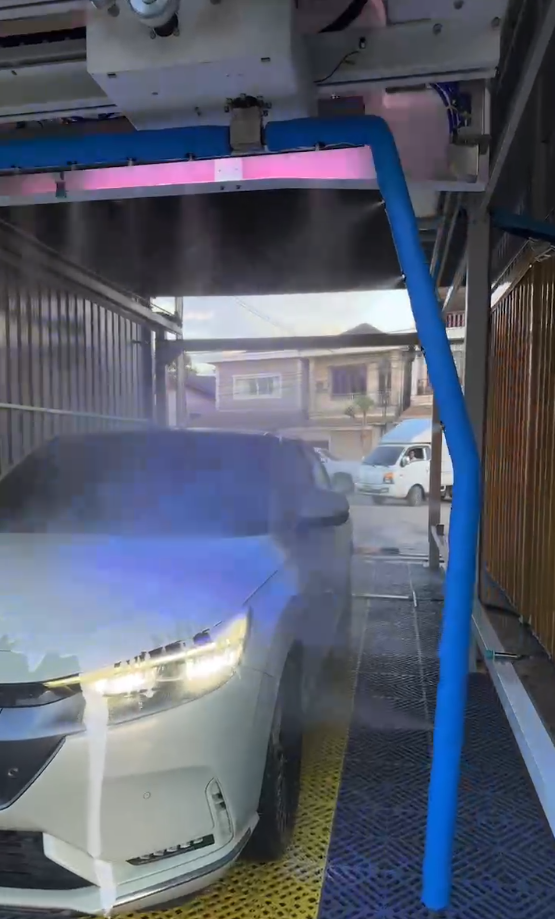 Installation of the K9 Car Wash Machine for the Lao Client Has Been Completed