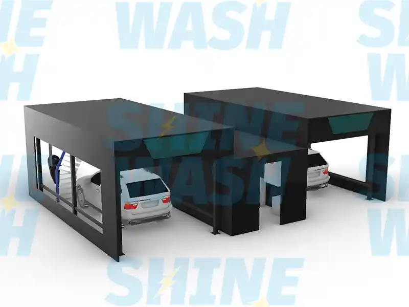 Customized Car Washing House and Equipment Space