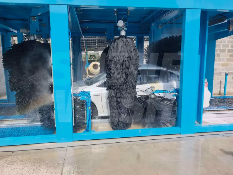 9-Brush Tunnel Car Wash Machine Installation Completed in Brazil