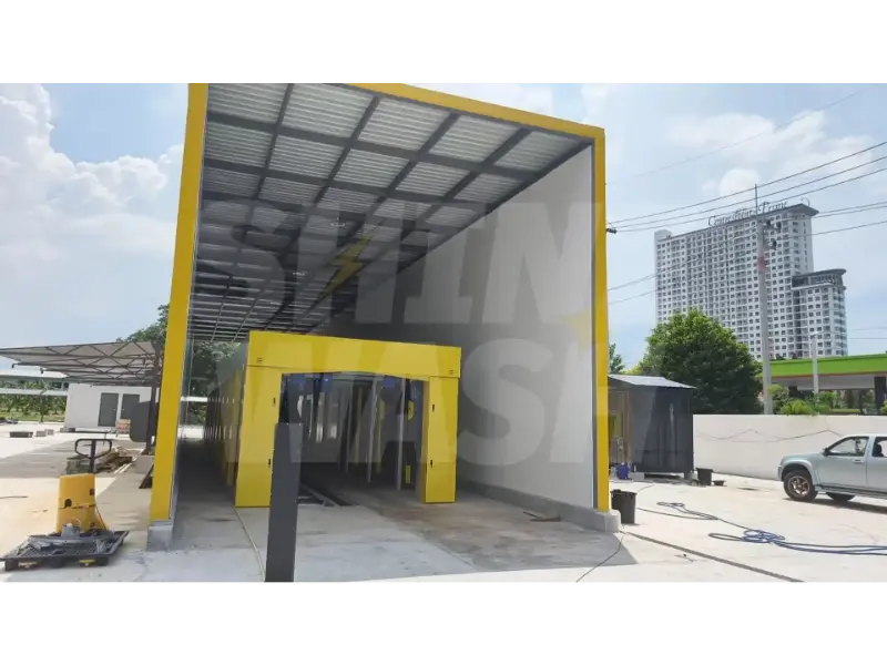 Custom 25m Tunnel Car Wash Machine Installed in Thailand
